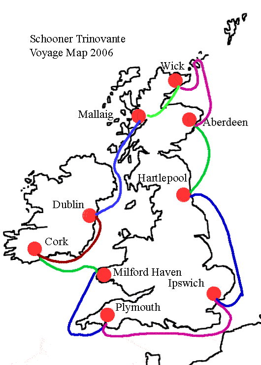 Voyage Maps For Our Tall Ship Sailing Adventures SchoonerSail